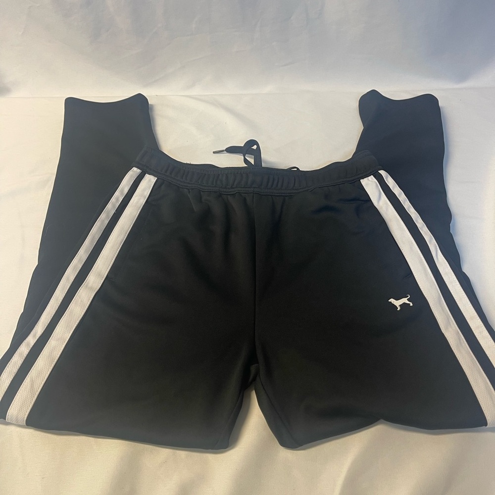 The Black Dog Black and White Athletic Pants